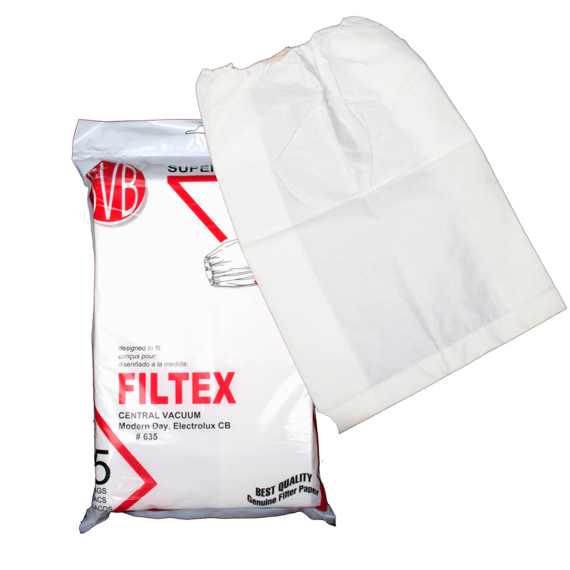 Filtex 635 Paper Bags, 64 Qt 17” Elastic Top