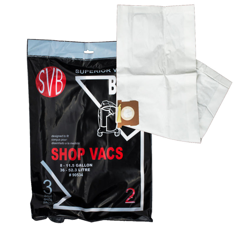 ShopVac Paper Bags Style, Type F - MLvac.com