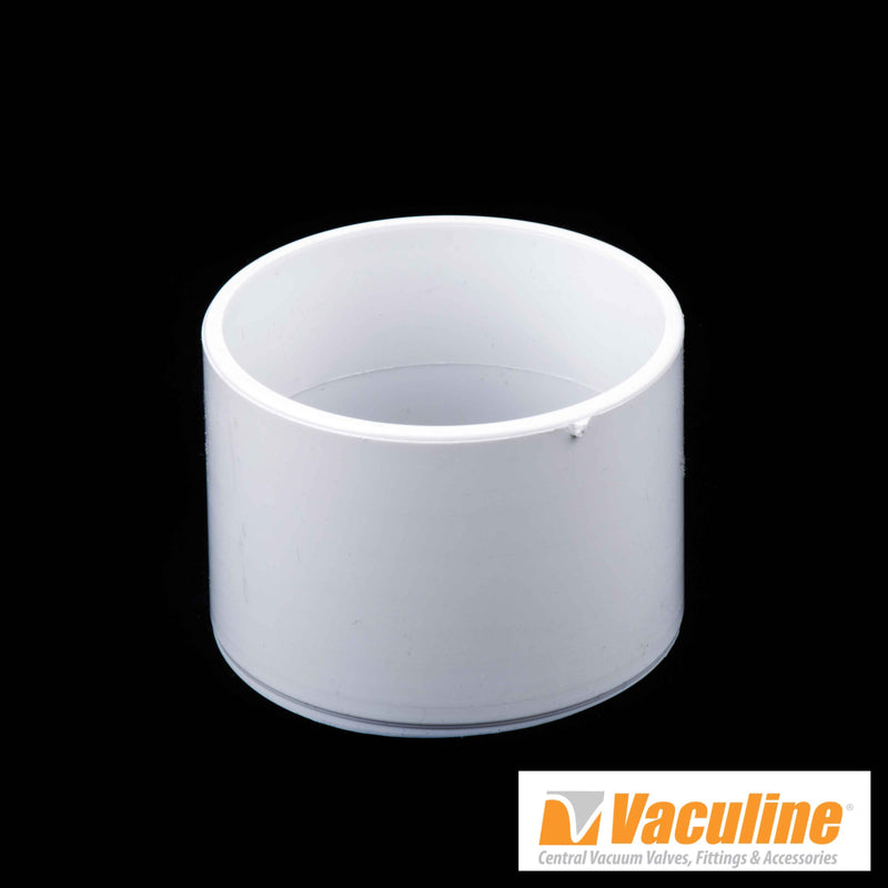 Vaculine Canplas Central Fitting Slip Coupling, White