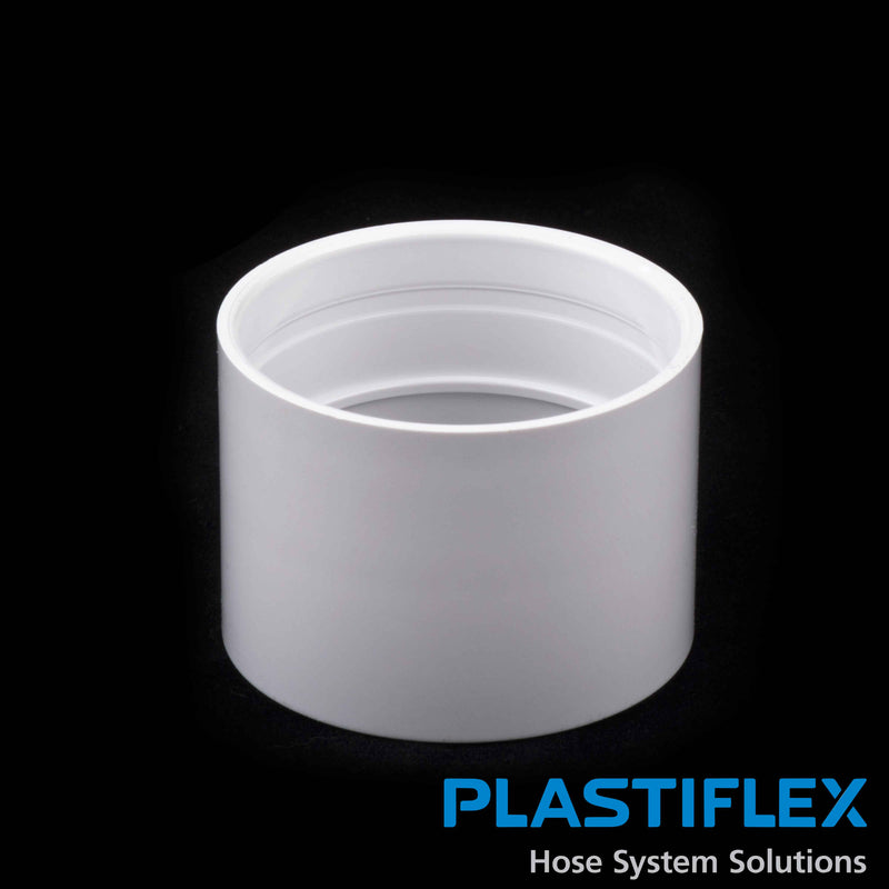 Plastiflex Central Fitting Stop Coupling, White