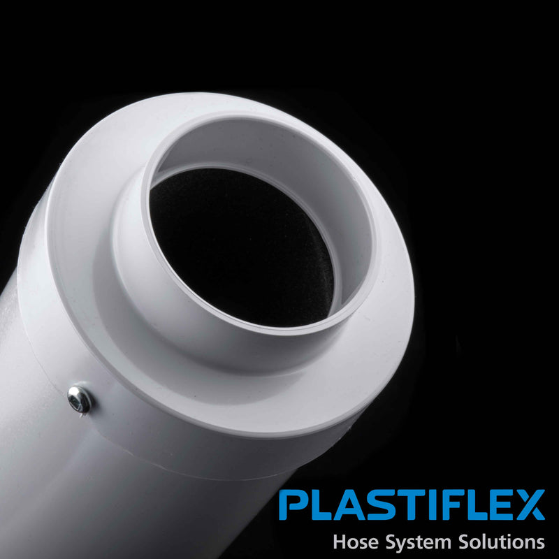 Plastiflex Central Muffler, White