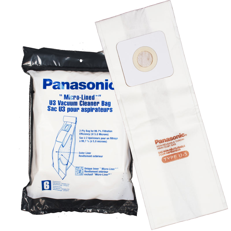 Panasonic OEM U3 Paper Bags - MLvac.com