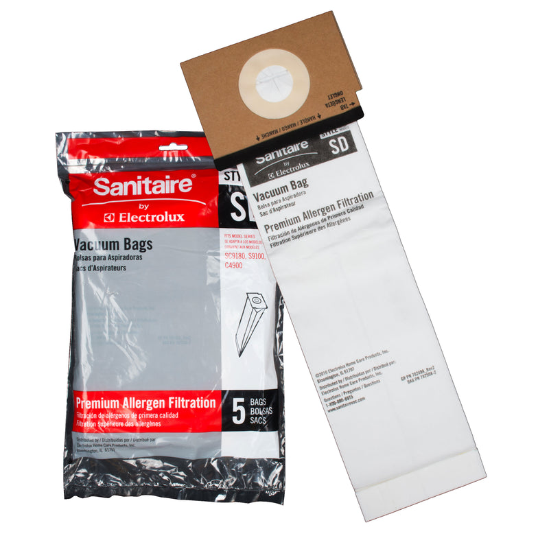 Sanitaire OEM Paper Bag Pack Style SD for Commercial Upright Vacuums - MLvac.com